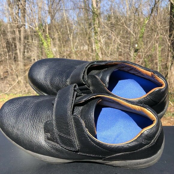 Dr. Comfort William Comfort Shoe Single Strap Black Leather MENS Size 11 Wide - Picture 9 of 10